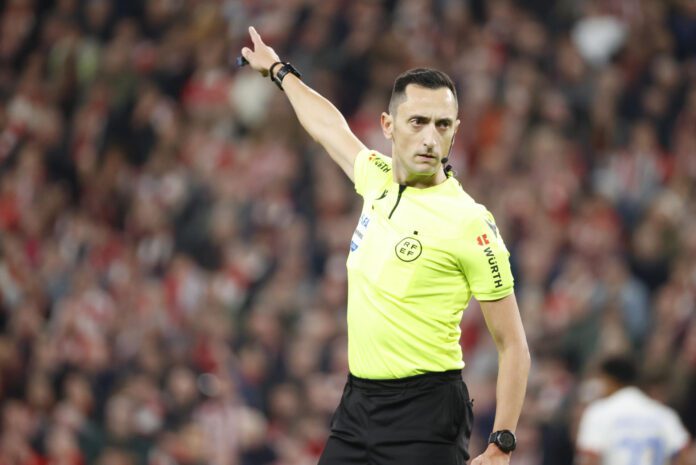 Sánchez Martínez, en el Real Madrid-Atlético de Madrid