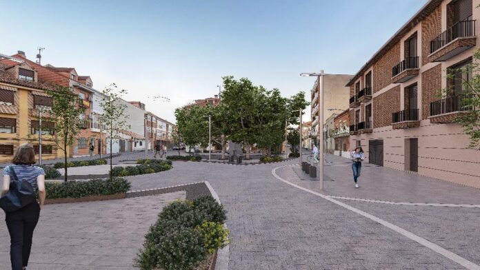 obras de remodelación de la calle Arena Navas y Cuatro Caños
