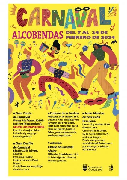 carnaval alcobendas del 7 al 14 de febrero