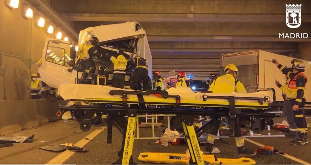 choque vehiculos tunel m50