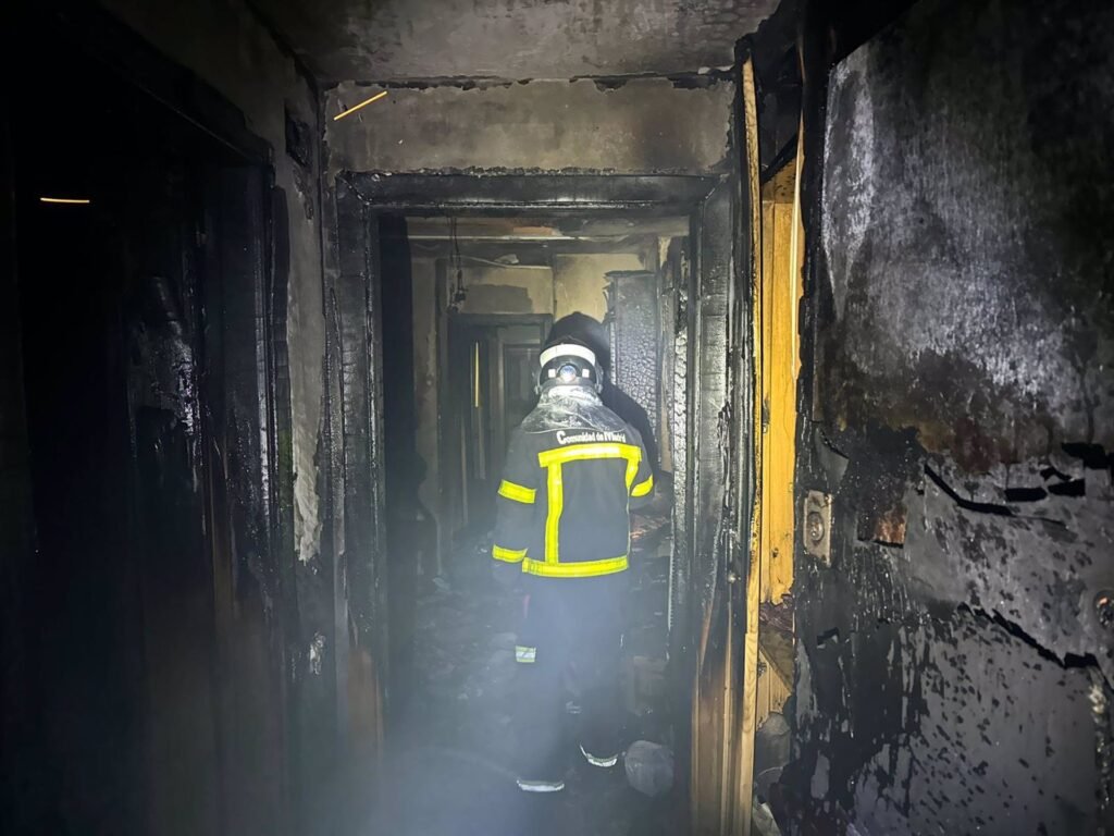 incendio en una vivienda en Alcalá de Henares