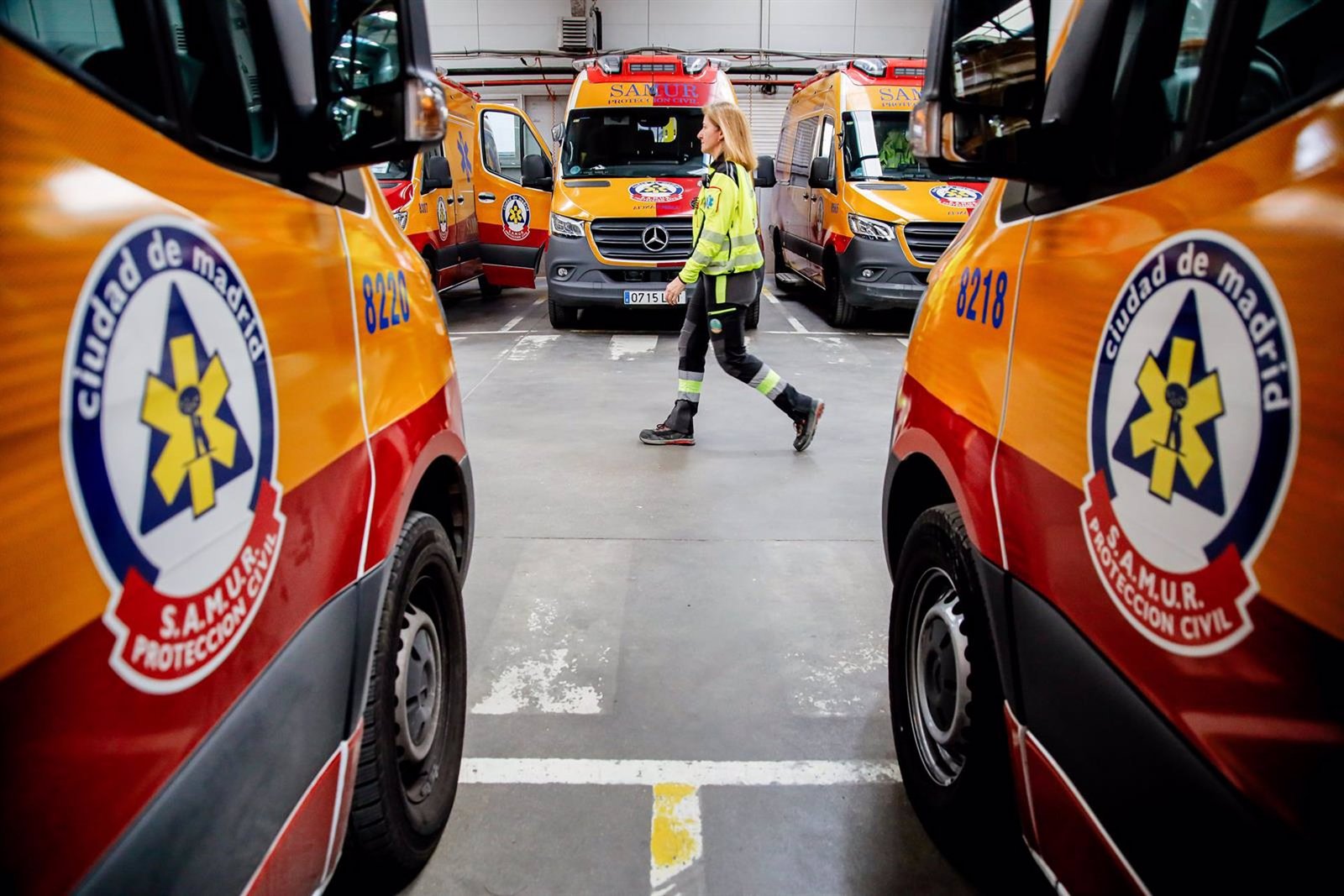 herido motorista en la m40