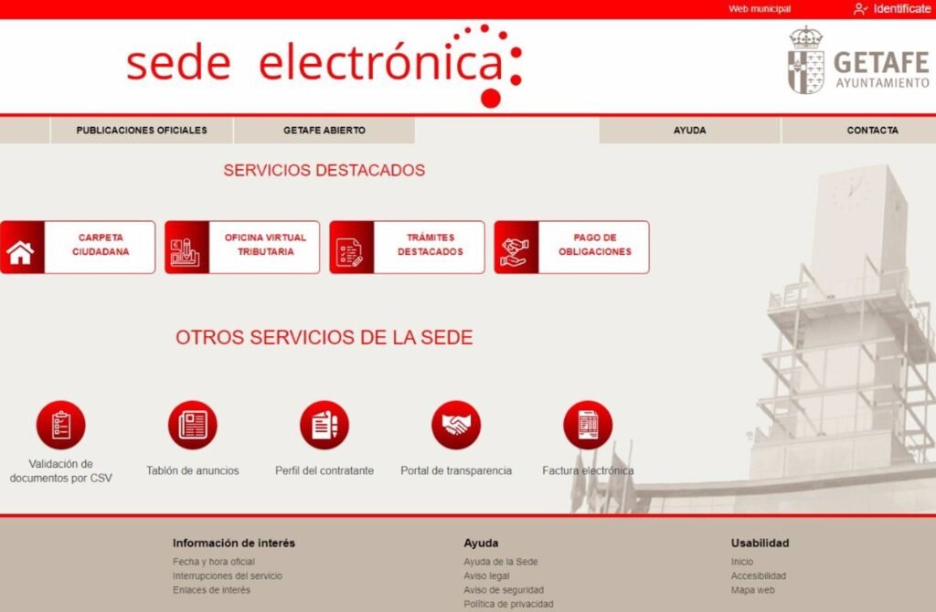 nueva sede electrónica getafe