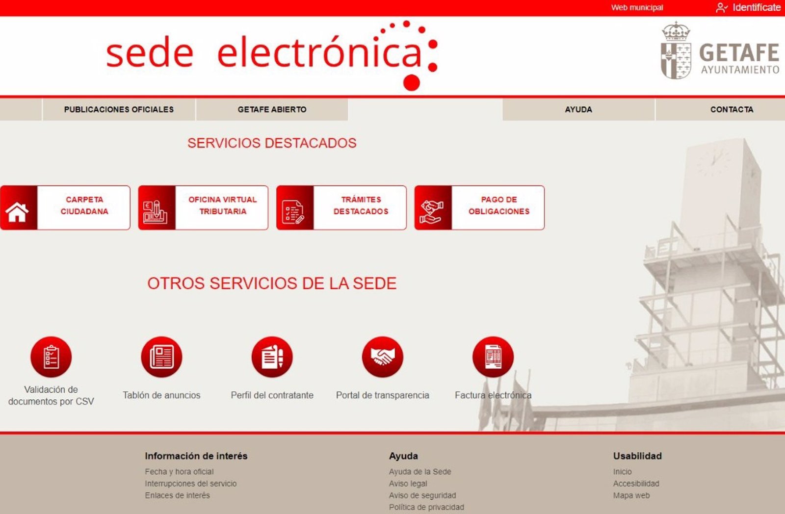 nueva sede electrónica getafe