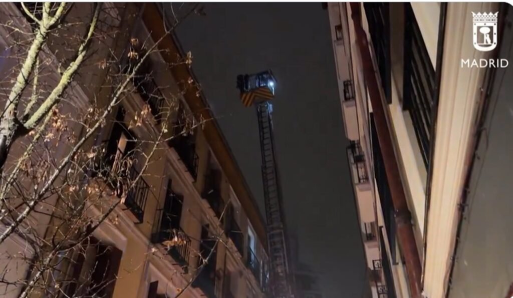 incendio en edificio plaza españa madrid