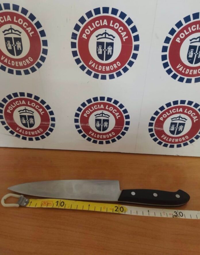 Detenida una mujer que apuñaló la puerta de sus compañeros de piso amenazándoles con matarlos