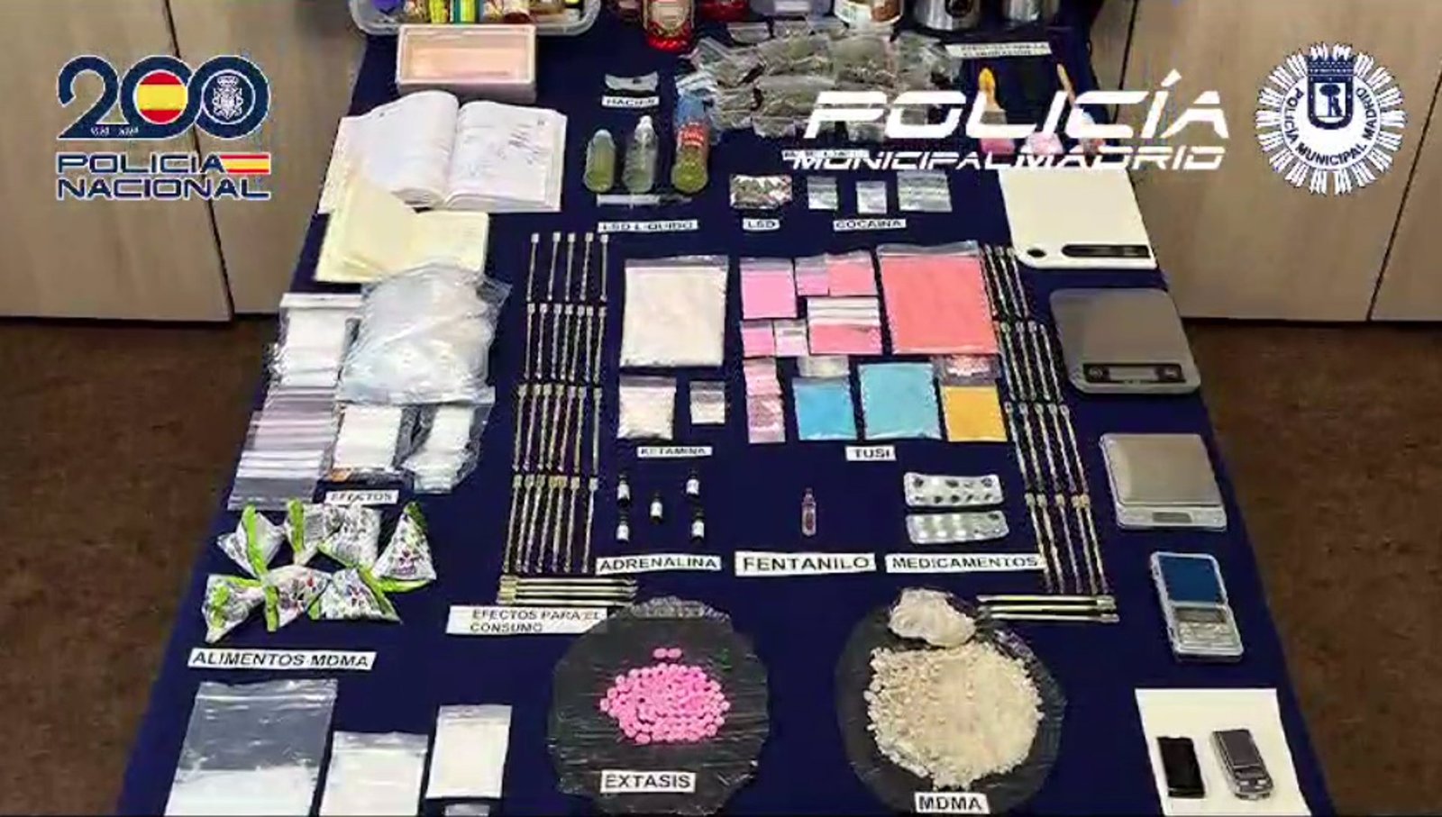Desmantelado un 'narcopiso' donde vendían diez tipos distintos de droga en Villaverde