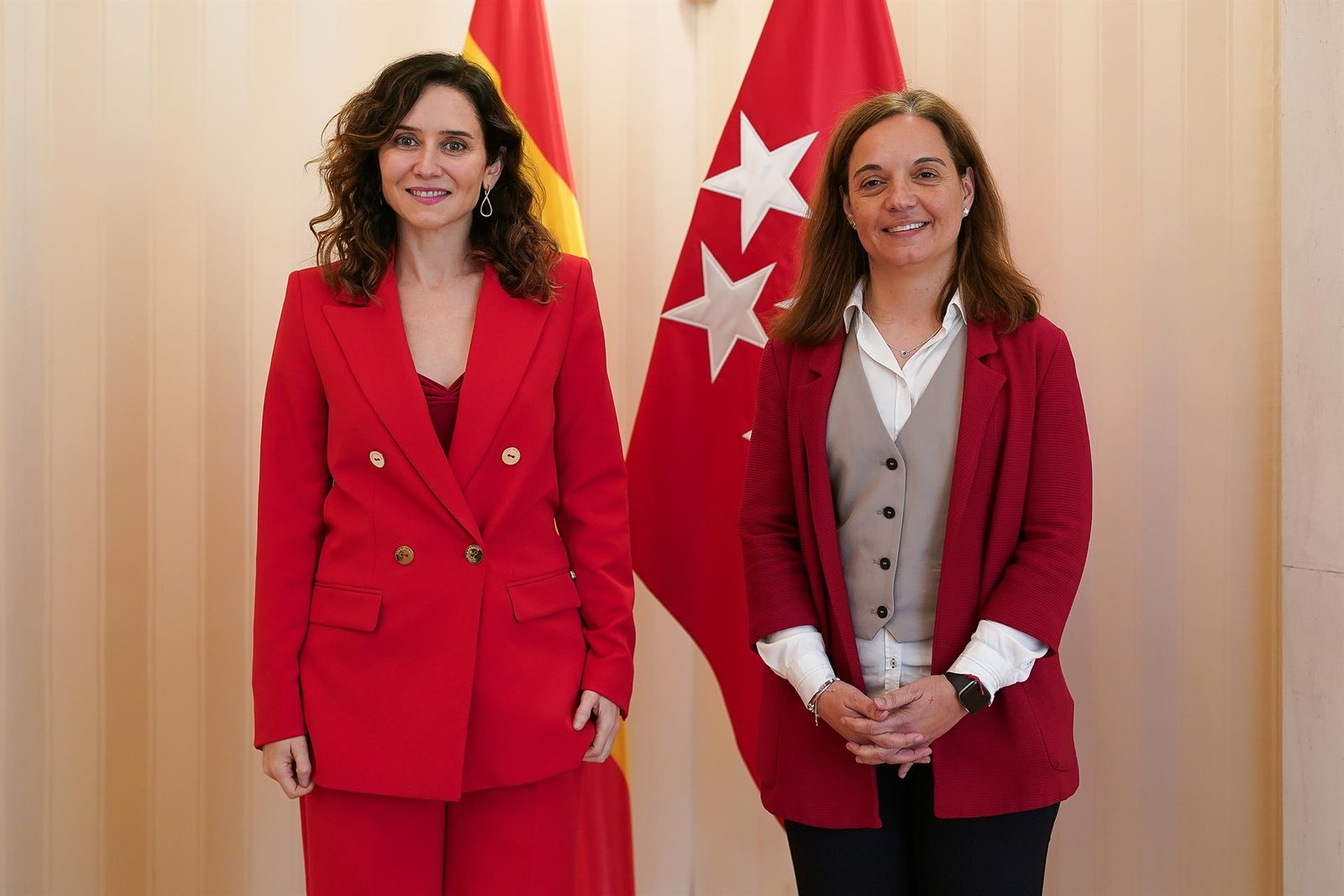 Ayuso recibe en la Real Casa de Correos a la alcaldesa de Getafe para "avanzar en proyectos conjuntos"