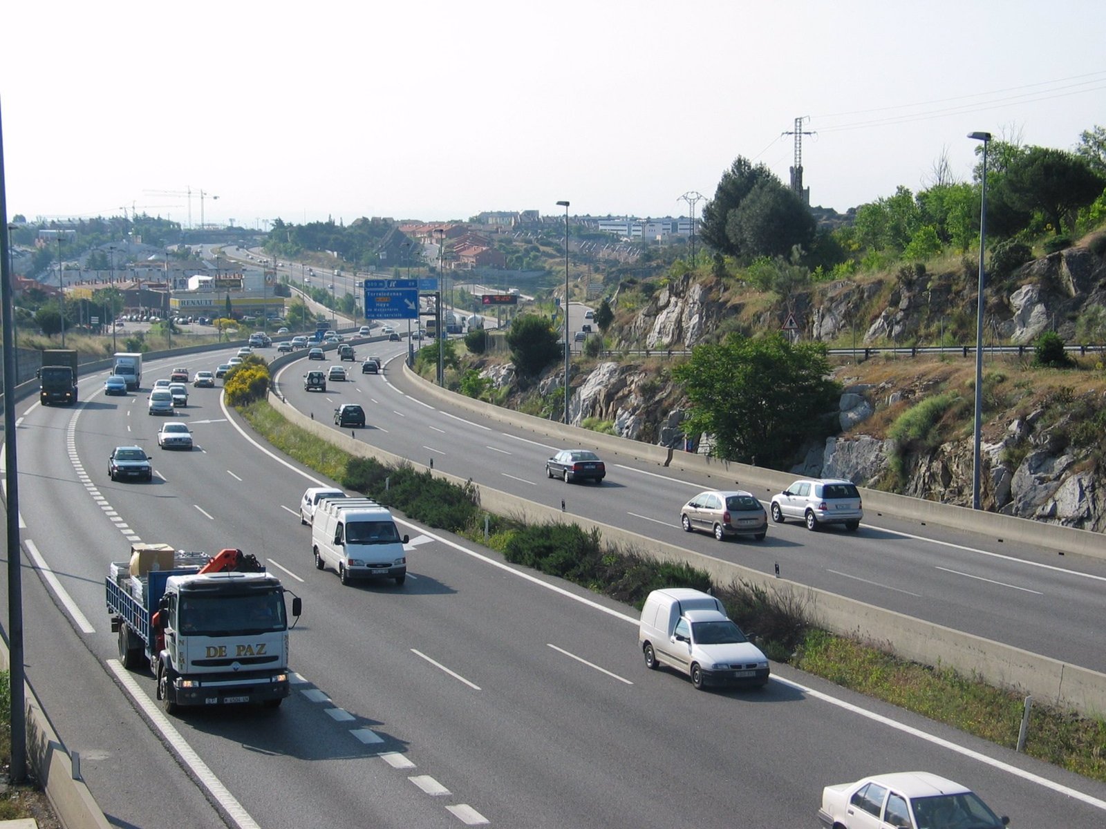 Afectación al tráfico esta noche por la rehabilitación de la calzada en la A-6