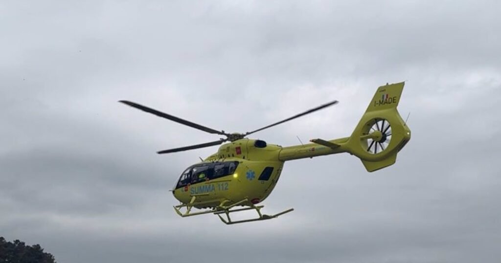 Evacuada en helicóptero una mujer tras sufrir el atrapamiento de su brazo en Villarejo de Salvanés