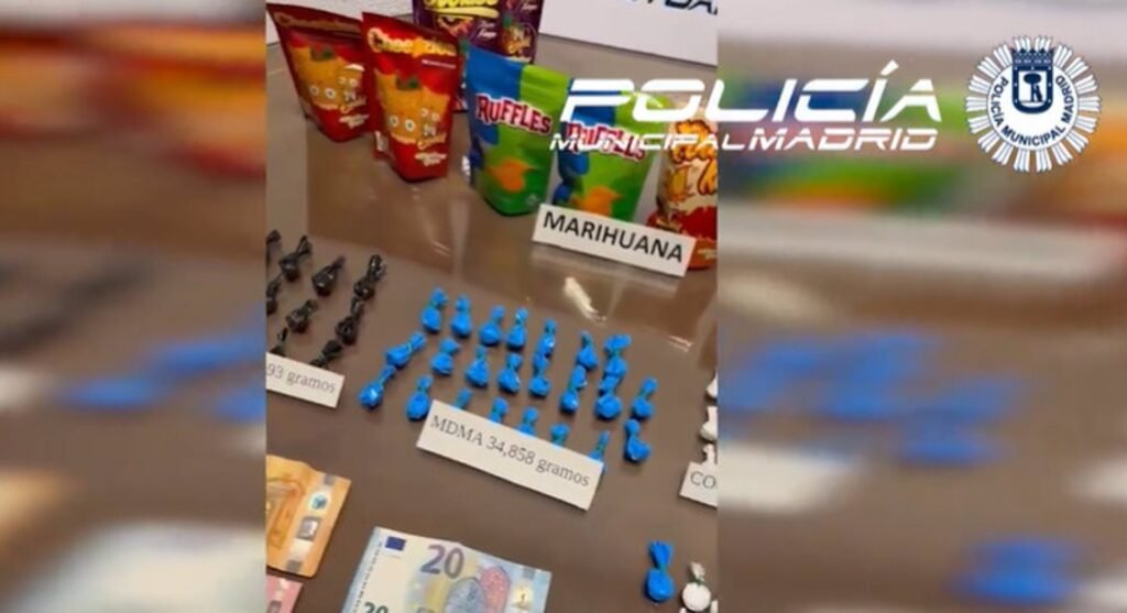 Detenido por distribuir droga en bolsas de snacks de conocidas marcas