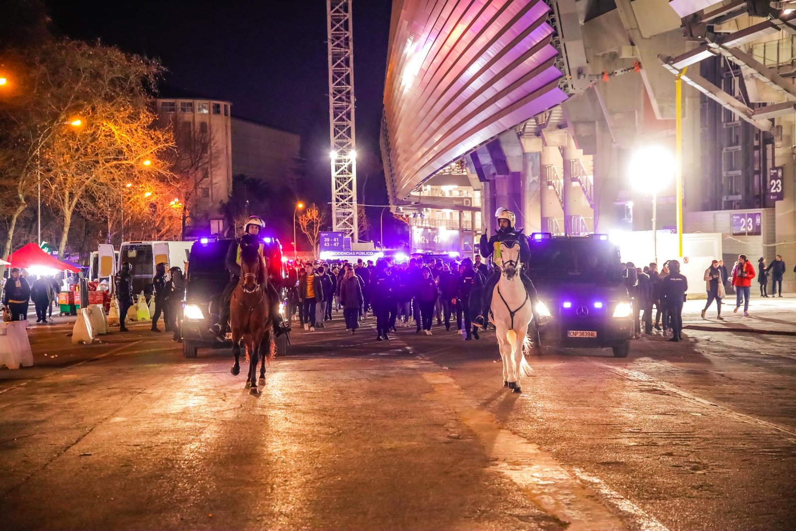 Cerca de 2.000 efectivos integrarán el dispositivo de seguridad para el partido Real Madrid - Bayern Munich
