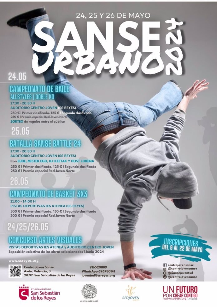 S.S. de los Reyes.- Concursos de baile y freestyle, protagonistas este fin de semana en el Festival SanseUrbano