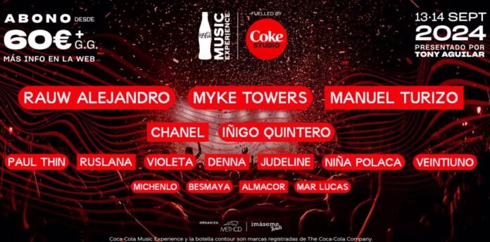 Rauw Alejandro, Paul Thin y Ruslana se suman al Coca-Cola Music Experience 2024