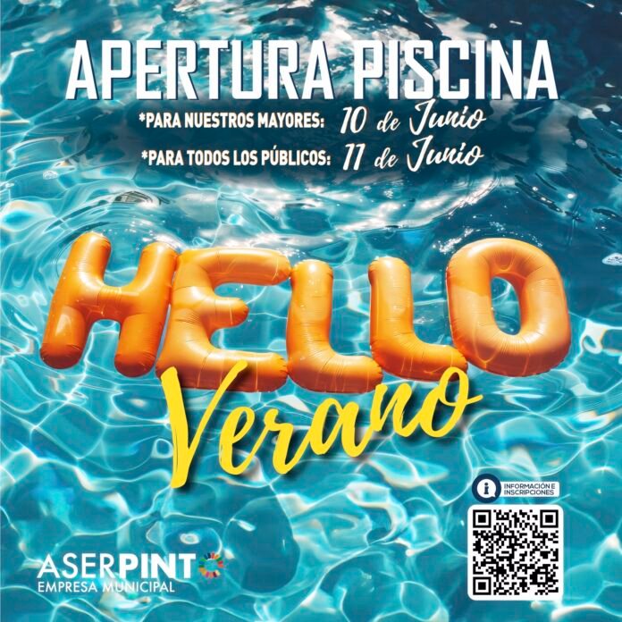 Pinto.- La piscina municipal de verano abrirá sus puertas el 10 de junio para mayores y el 11 para el público general