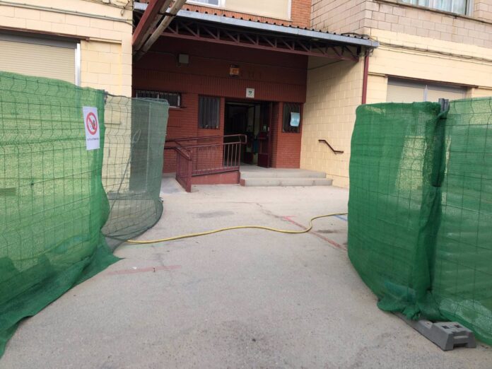 Docentes y trabajadores del colegio García Lorca alertan de los efectos de convivir con obras en el centro