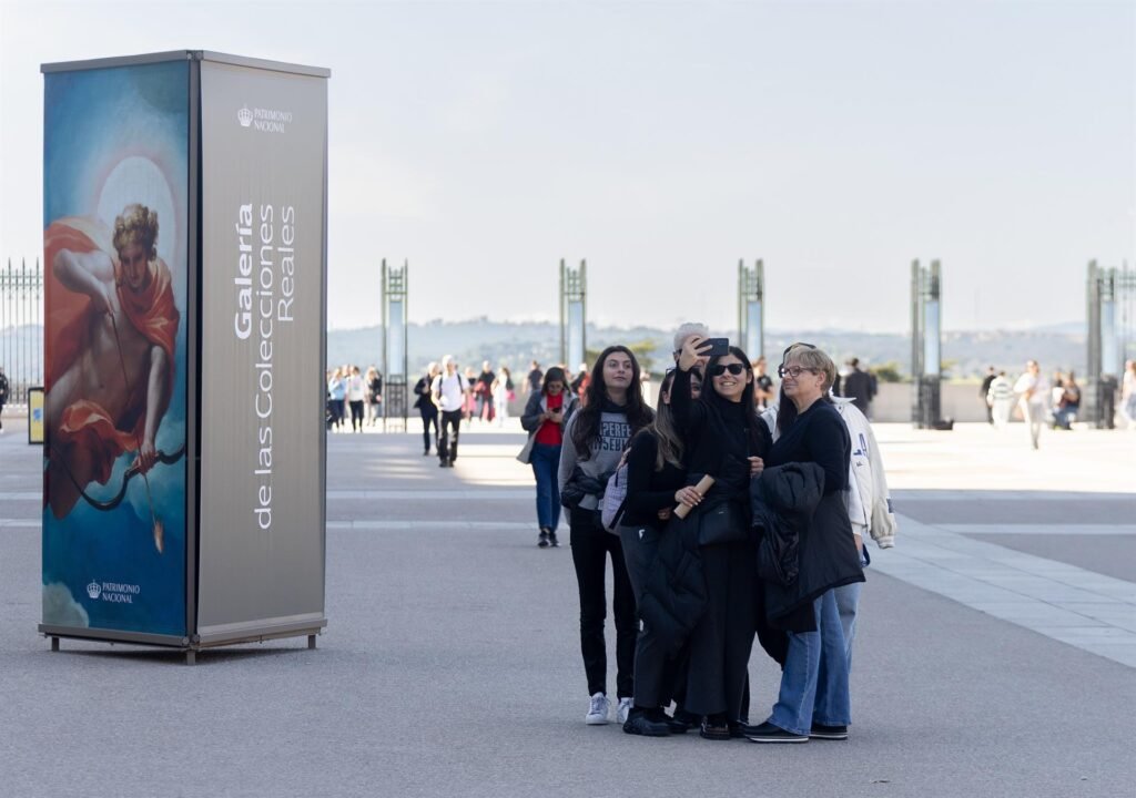 llegada de turistas internacionales a Madrid