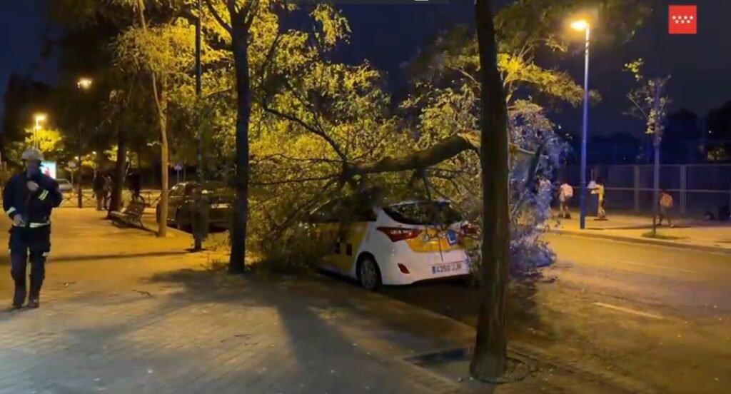 El 112 atiende 323 incidencias relacionadas con el fuerte viento del lunes en la Comunidad de Madrid